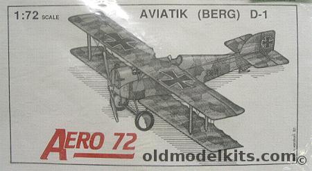 Aeroclub 1/72 Aviatik (Berg) D-1 - Bagged plastic model kit